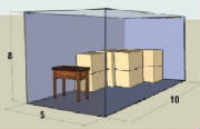 5' X 10' storage unit